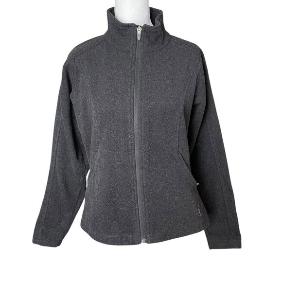 Smartwool Small Sweater Jacket Full Zip Pocket Wool Blend Black Heathered - Picture 1 of 10